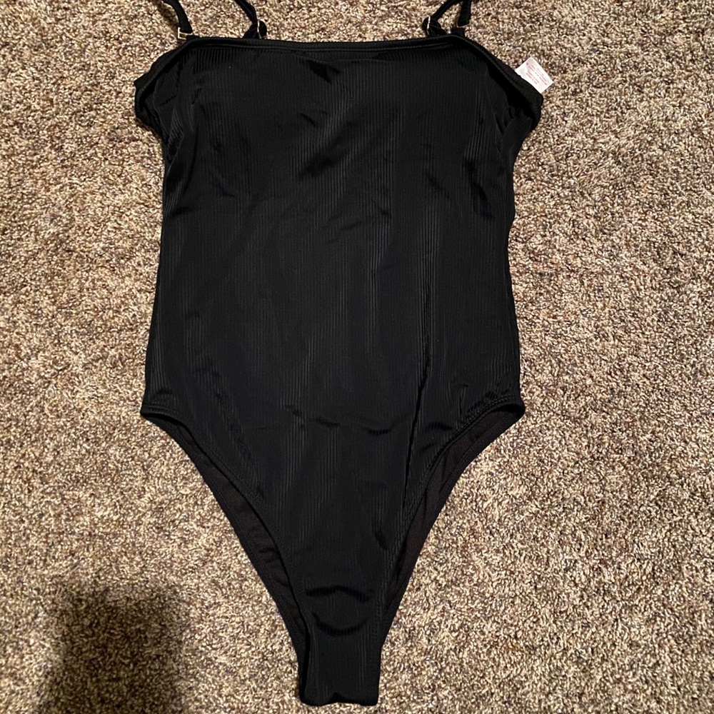 Black one piece swimsuit